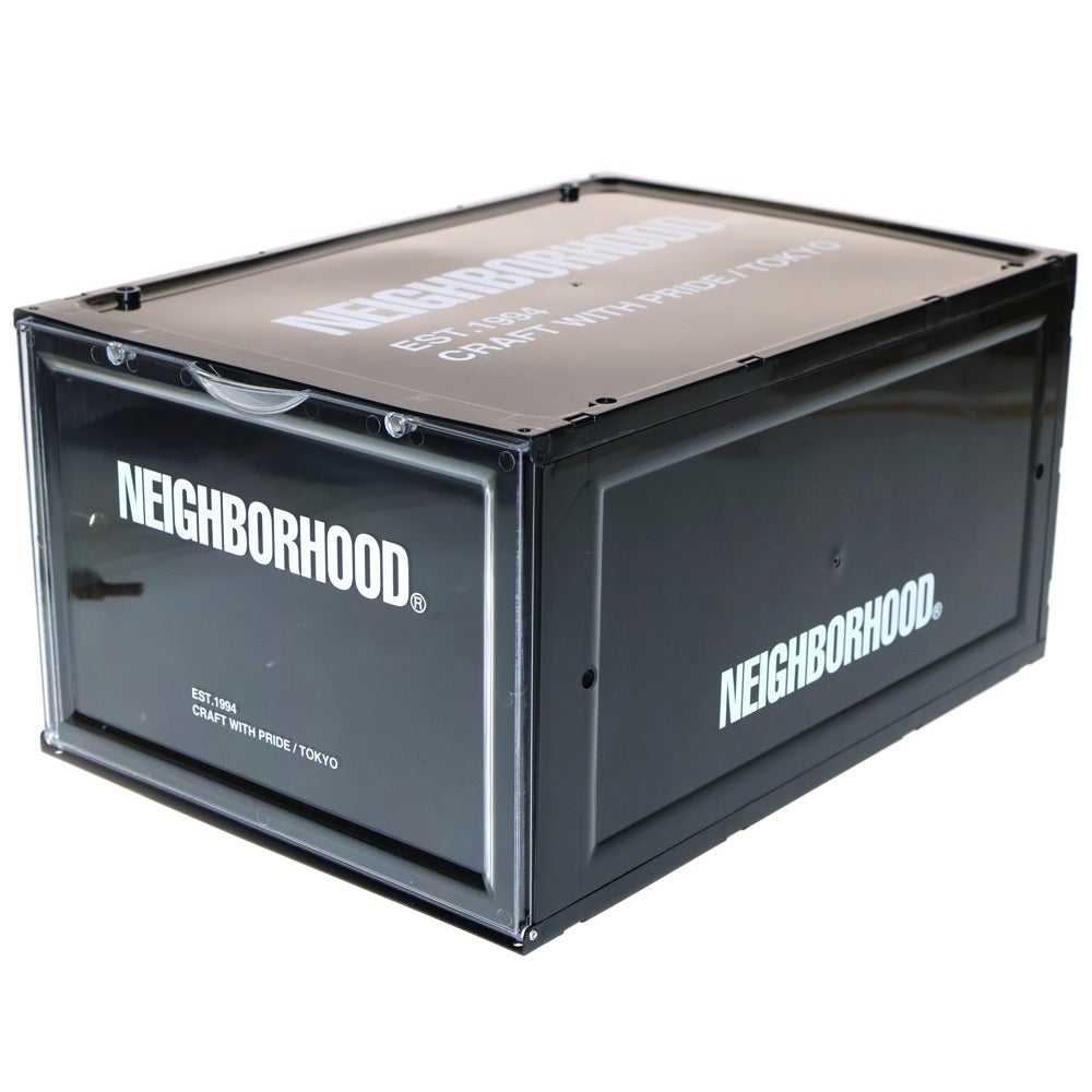 NEIGHBORHOOD(ネイバーフッド) 21AW SNEAKER STORAGE スニーカー ストレージ シューズボックス ブラック/クリア 212MYNH-AC01