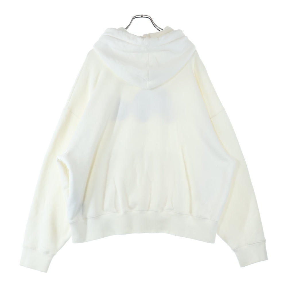 Palm Angels(パームエンジェルス) 21AW BEAR Hoodie ベア パイル スウェット プルオーバーパーカー アイボリー PMBB058C99FLE001