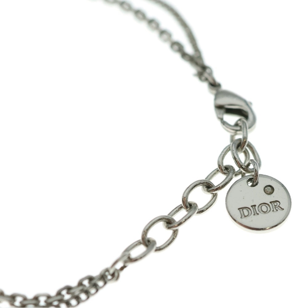 Christian Dior(クリスチャンディオール) CDアイコン ダブルチェーン ブレスレット シルバー