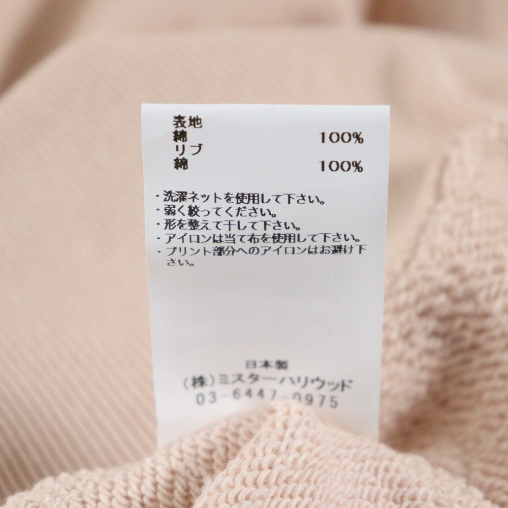 N.HOOLYWOOD(エヌハリウッド) 24AW COMPILE CREWNECK SWEATSHIRT コンパイル クルーネック スウェットシャツ トレーナー ピンク 2242-CS62-027