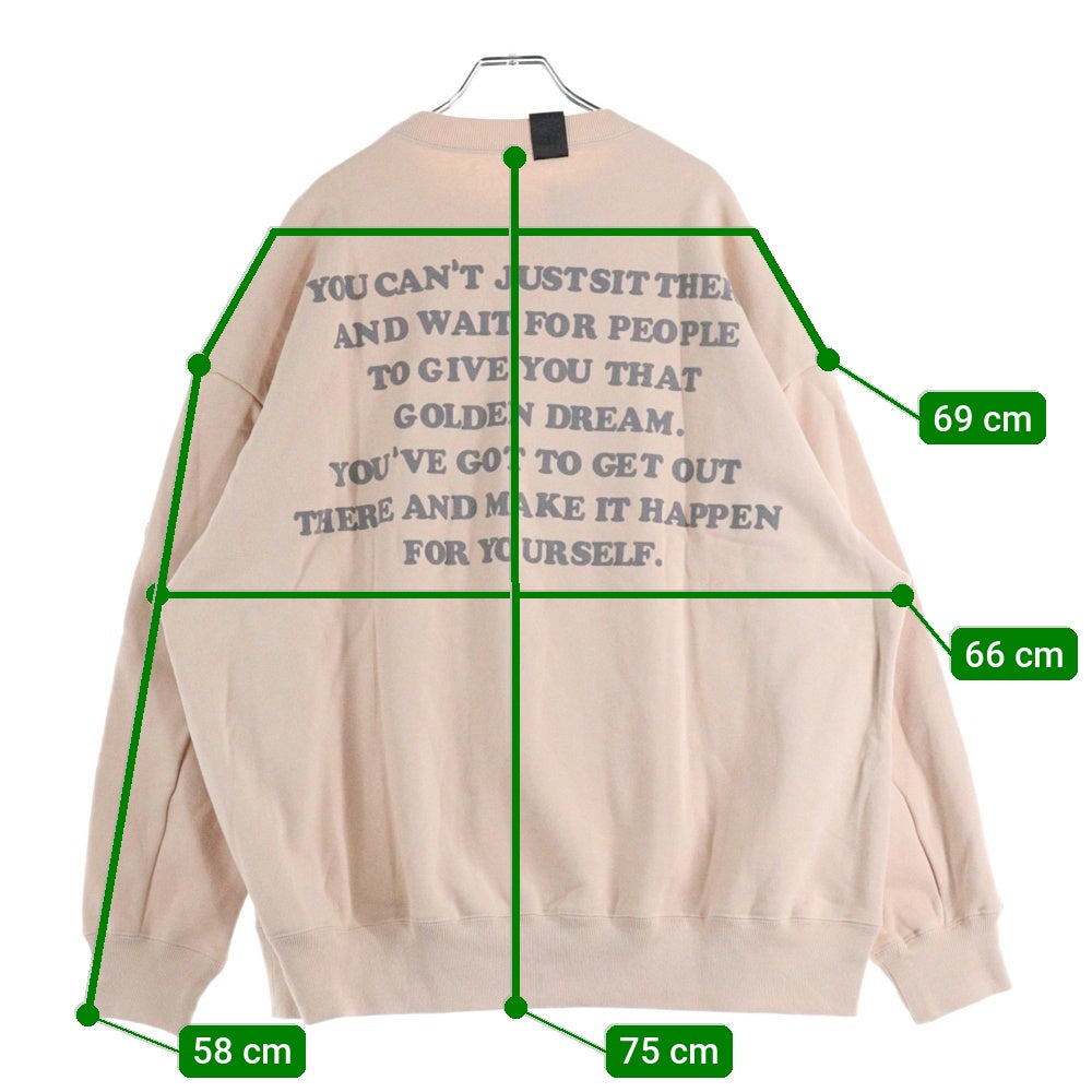 N.HOOLYWOOD(エヌハリウッド) 24AW COMPILE CREWNECK SWEATSHIRT コンパイル クルーネック スウェットシャツ トレーナー ピンク 2242-CS62-027