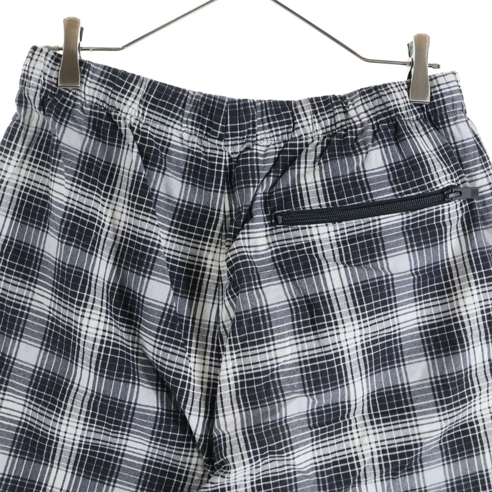 N.HOOLYWOOD(エヌハリウッド) 23SS チェック ワイド ショーツ ショート ハーフパンツ ブラック/ホワイト 2231-CP51-020