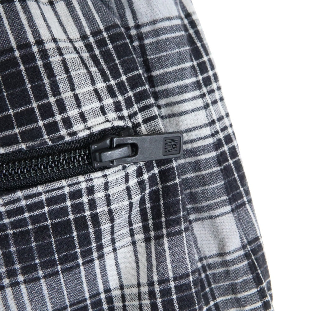 N.HOOLYWOOD(エヌハリウッド) 23SS チェック ワイド ショーツ ショート ハーフパンツ ブラック/ホワイト 2231-CP51-020