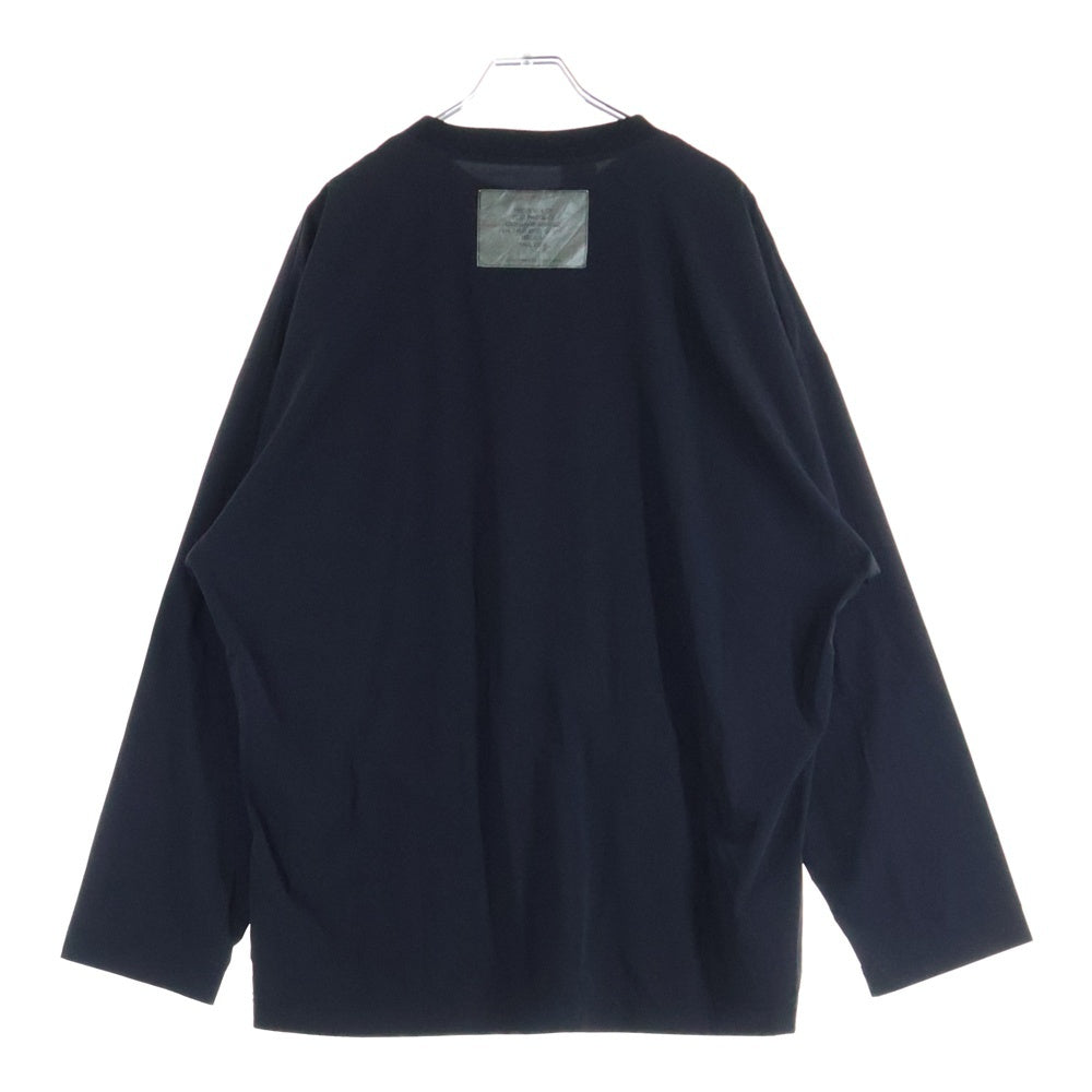 N.HOOLYWOOD(エヌハリウッド) 23AW CREWNECK SWEATSHIRT シルキータッチ クルーネック ロングスリーブ 長袖Tシャツ ブラック 9232-CS06-007