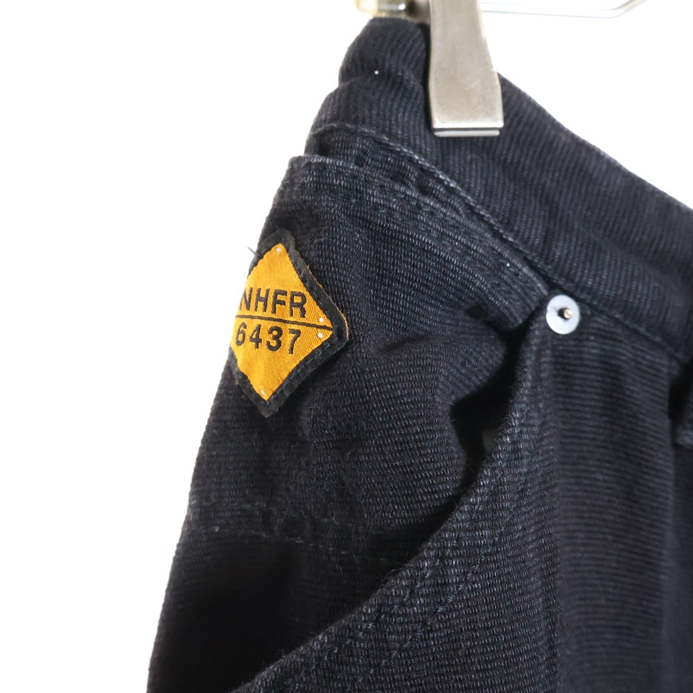 N.HOOLYWOOD エヌハリウッド 24AW クラシック ワイド ダブルニー ロングパンツ ブラック 1242-CP01-001 N.HOOLYWOOD(エヌハリウッド) 24AW クラシック ワイド ダブルニー