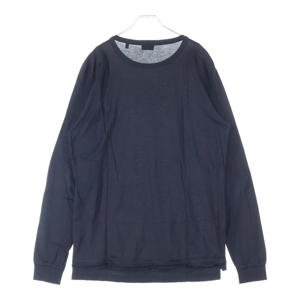 DIESEL(ディーゼル) リブ ロングスリーブ 長袖Tシャツ カットソー ブラック