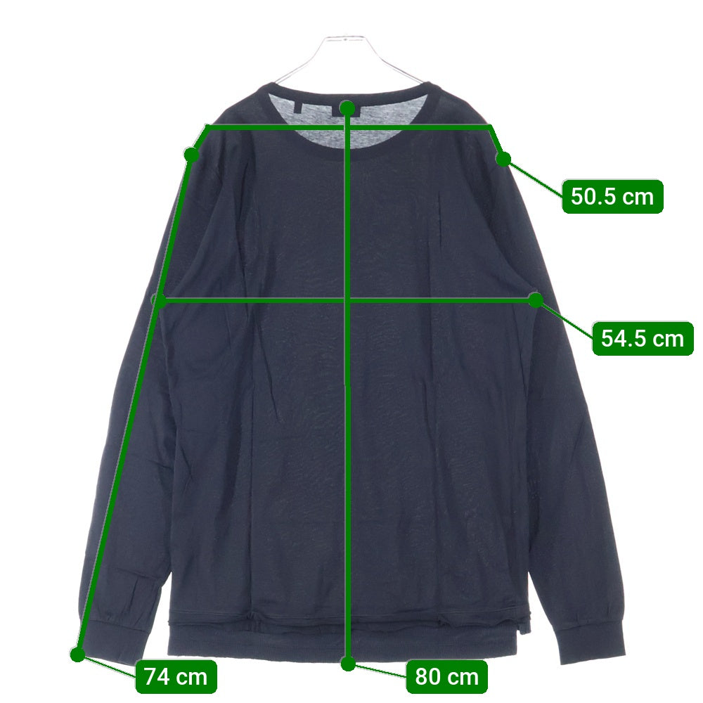 DIESEL(ディーゼル) リブ ロングスリーブ 長袖Tシャツ カットソー ブラック