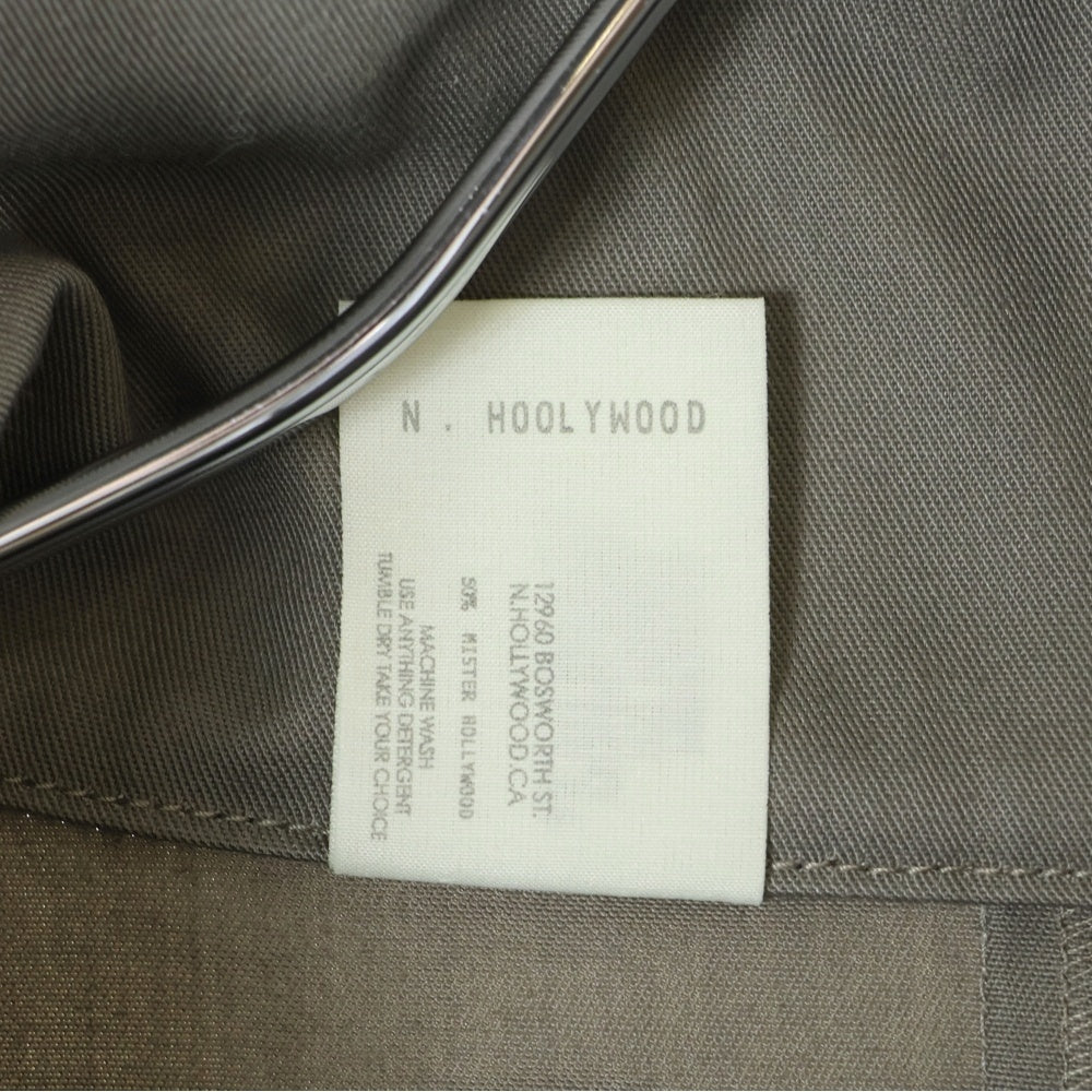 N.HOOLYWOOD(エヌハリウッド) 24AW STAND COLLAR BLOUSON スタンドカラー ブルゾン ジップアップ ジャケット カーキ 9242-BL03-005
