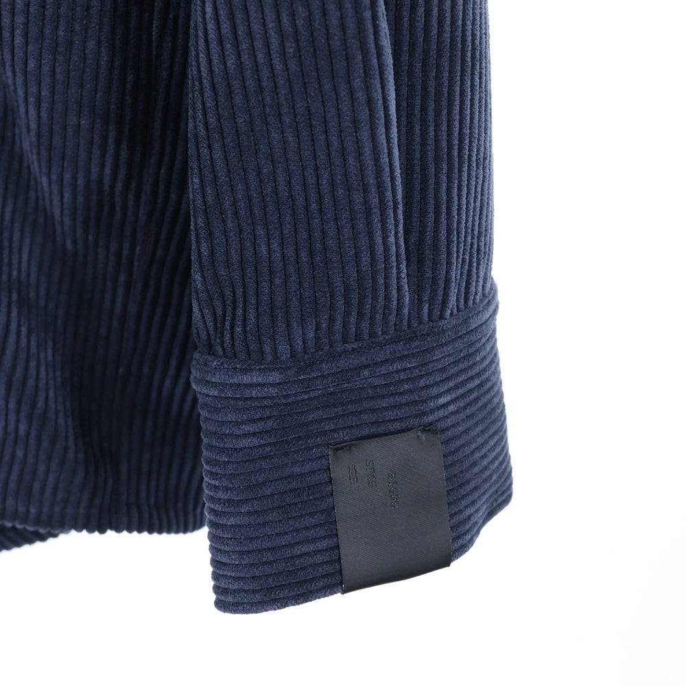 N.HOOLYWOOD(エヌハリウッド) 24AW オープンカラー コーデュロイ 長袖シャツ ネイビー 2242-SH21-017