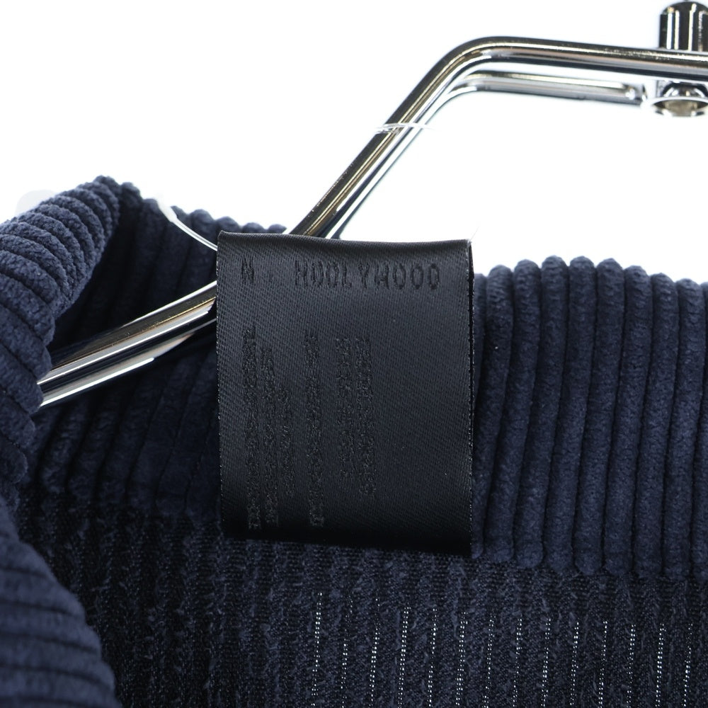 N.HOOLYWOOD(エヌハリウッド) 24AW オープンカラー コーデュロイ 長袖シャツ ネイビー 2242-SH21-017