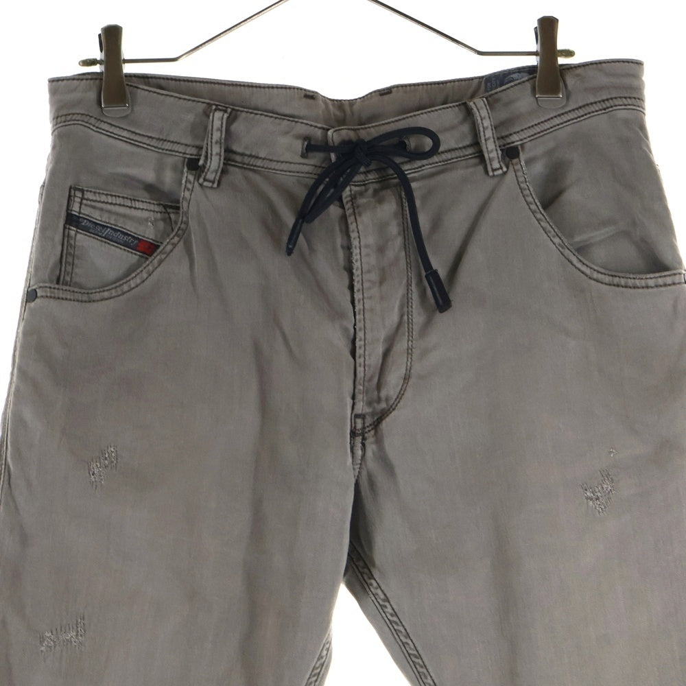 DIESEL(ディーゼル) KROOLEY CB-NE ドローストリング ジョグジーンズ スキニーデニムパンツ ブラウン