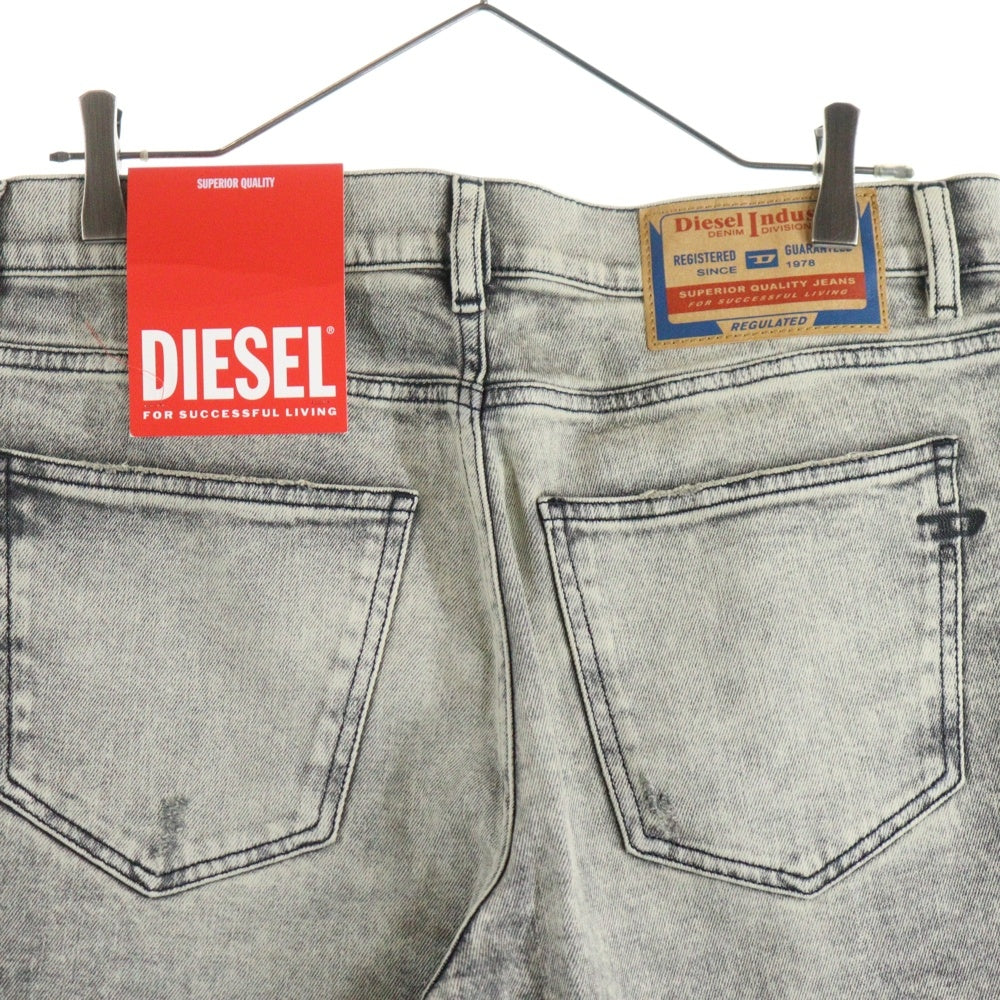 DIESEL(ディーゼル) 2019 D-STRUKT ウォッシュド加工 スリム デニムパンツ グレー A03562