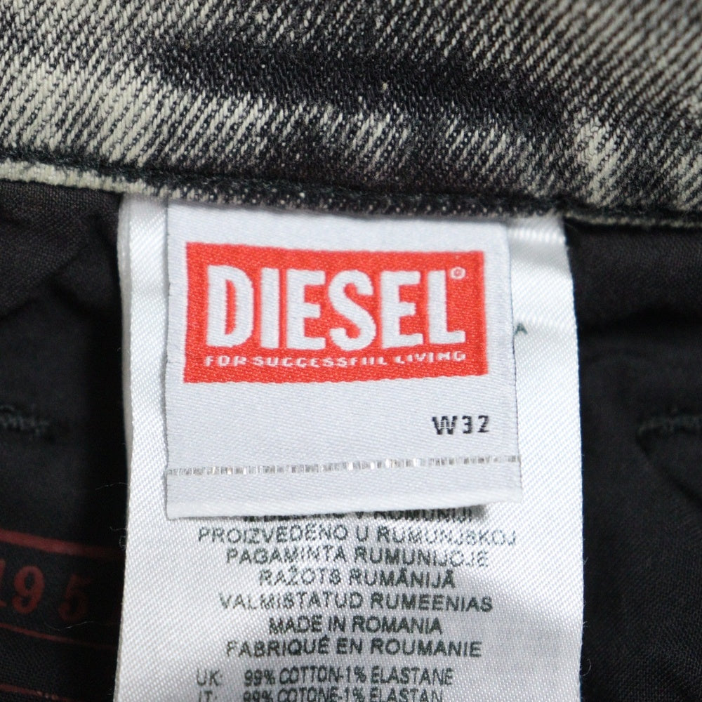 DIESEL(ディーゼル) 2019 D-STRUKT ウォッシュド加工 スリム デニムパンツ グレー A03562