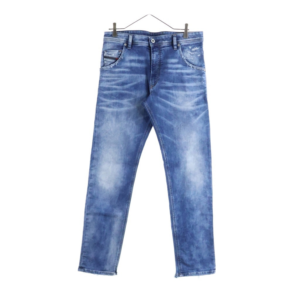 DIESEL(ディーゼル) KROOLEY-T ダメージ加工 スキニー デニムパンツ インディゴ