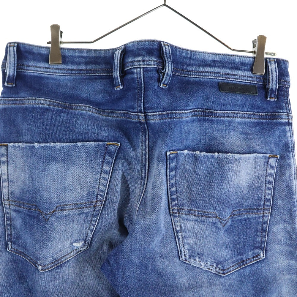 DIESEL(ディーゼル) KROOLEY-T ダメージ加工 スキニー デニムパンツ インディゴ