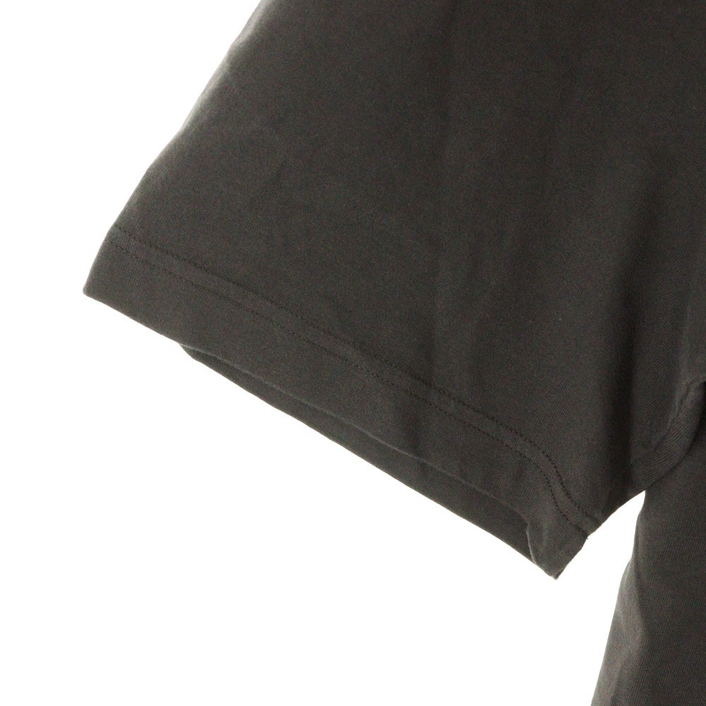 LOUIS VUITTON(ルイヴィトン) 25SS ウォッシュド ロゴプリント クルーネック 半袖Tシャツカットソー ブラウン RM251M NPG HSY98W