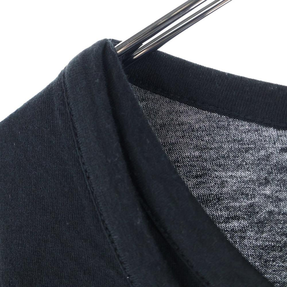 Ground Y(グラウンドワイ) 21SS ダブルカラー ロングスリーブ 長袖Tシャツ カットソー ブラック GR-T12-046