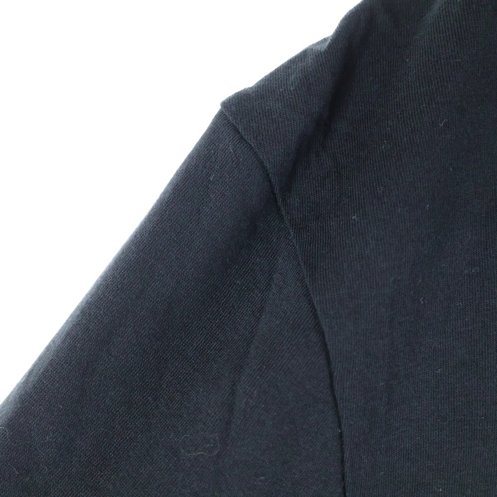 Ground Y(グラウンドワイ) 21SS ダブルカラー ロングスリーブ 長袖Tシャツ カットソー ブラック GR-T12-046