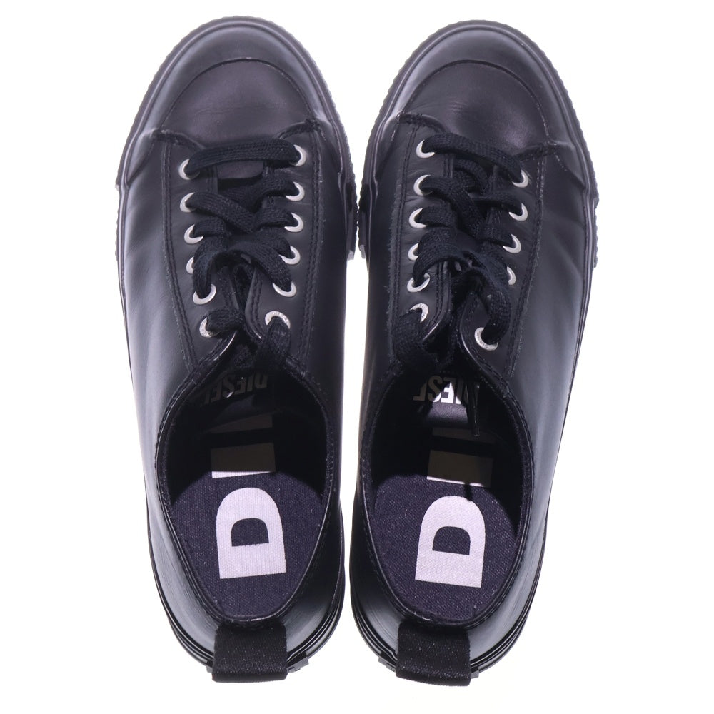 DIESEL(ディーゼル) S-JOMUALC チャンキーソールレザー ローカットスニーカー ブラック