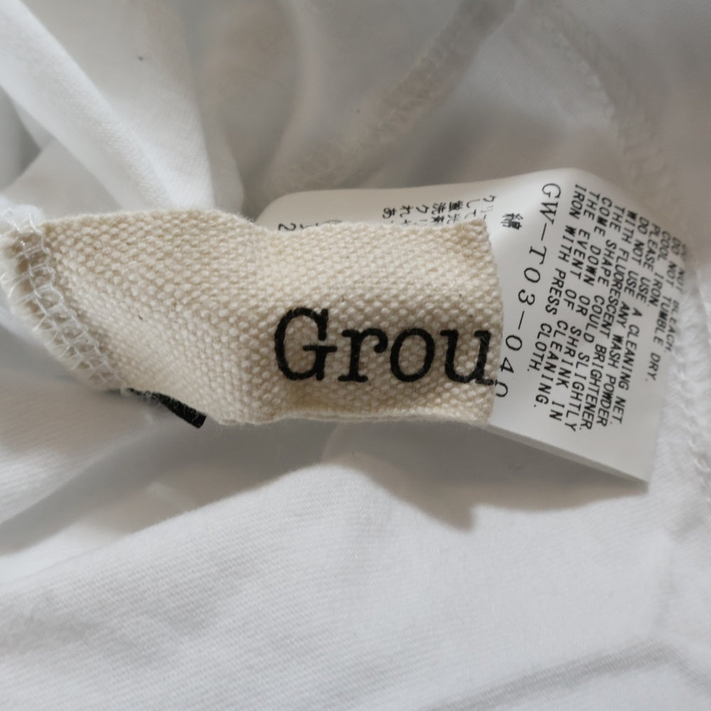 Ground Y(グラウンドワイ) 18SS アシンメトリー 半袖Tシャツカットソー ホワイト GW-T03-040