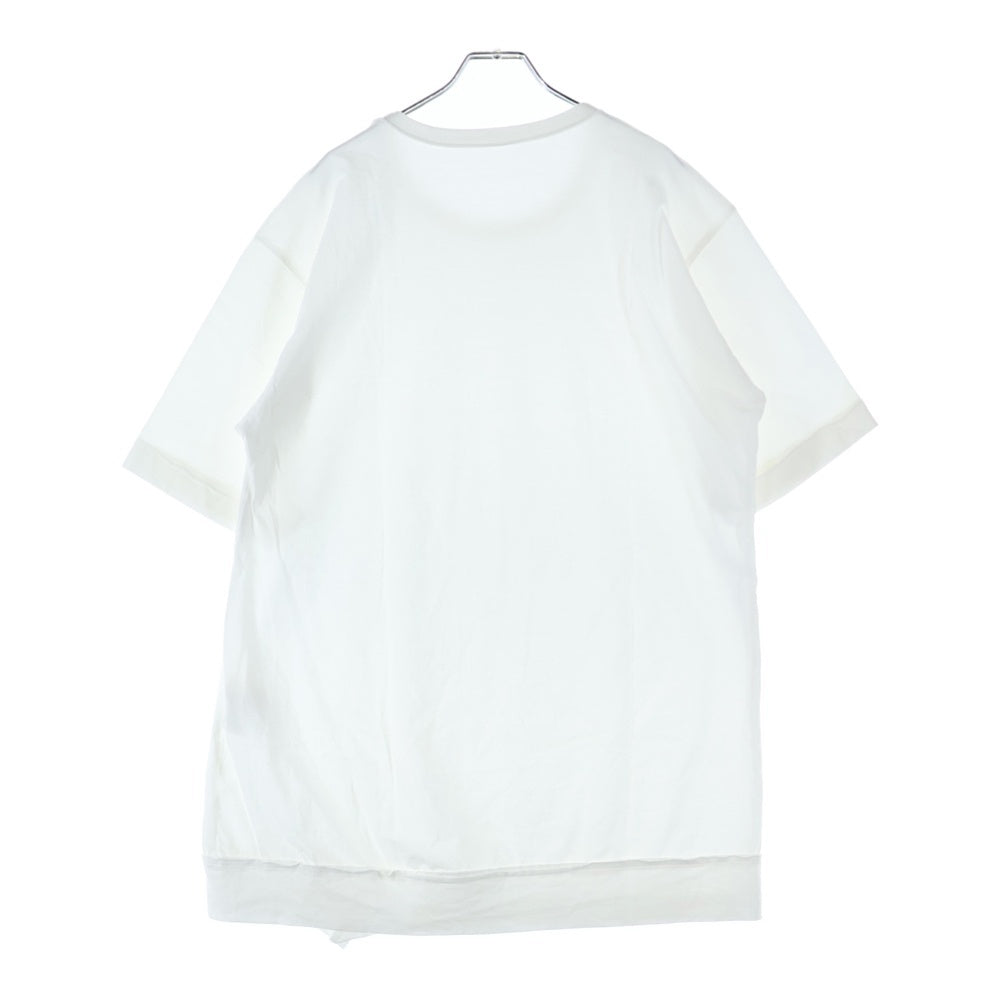 Ground Y(グラウンドワイ) 半袖Tシャツカットソー ホワイト GI-T05-040