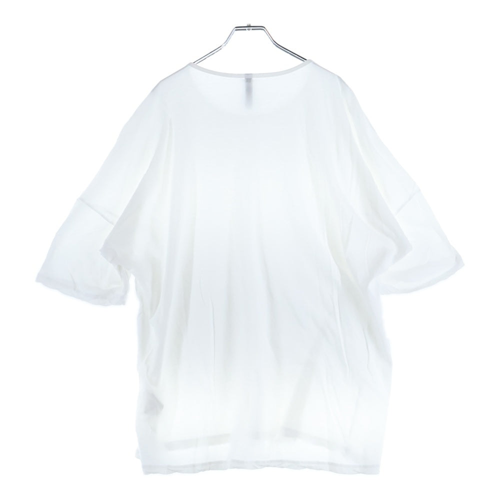 KAZUYUKI KUMAGAI ATTACHMENT(カズユキクマガイ アタッチメント) フレスカ 天竺 クルーネックドルマン S/S 半袖Tシャツ カットソー ホワイト KJ01-011