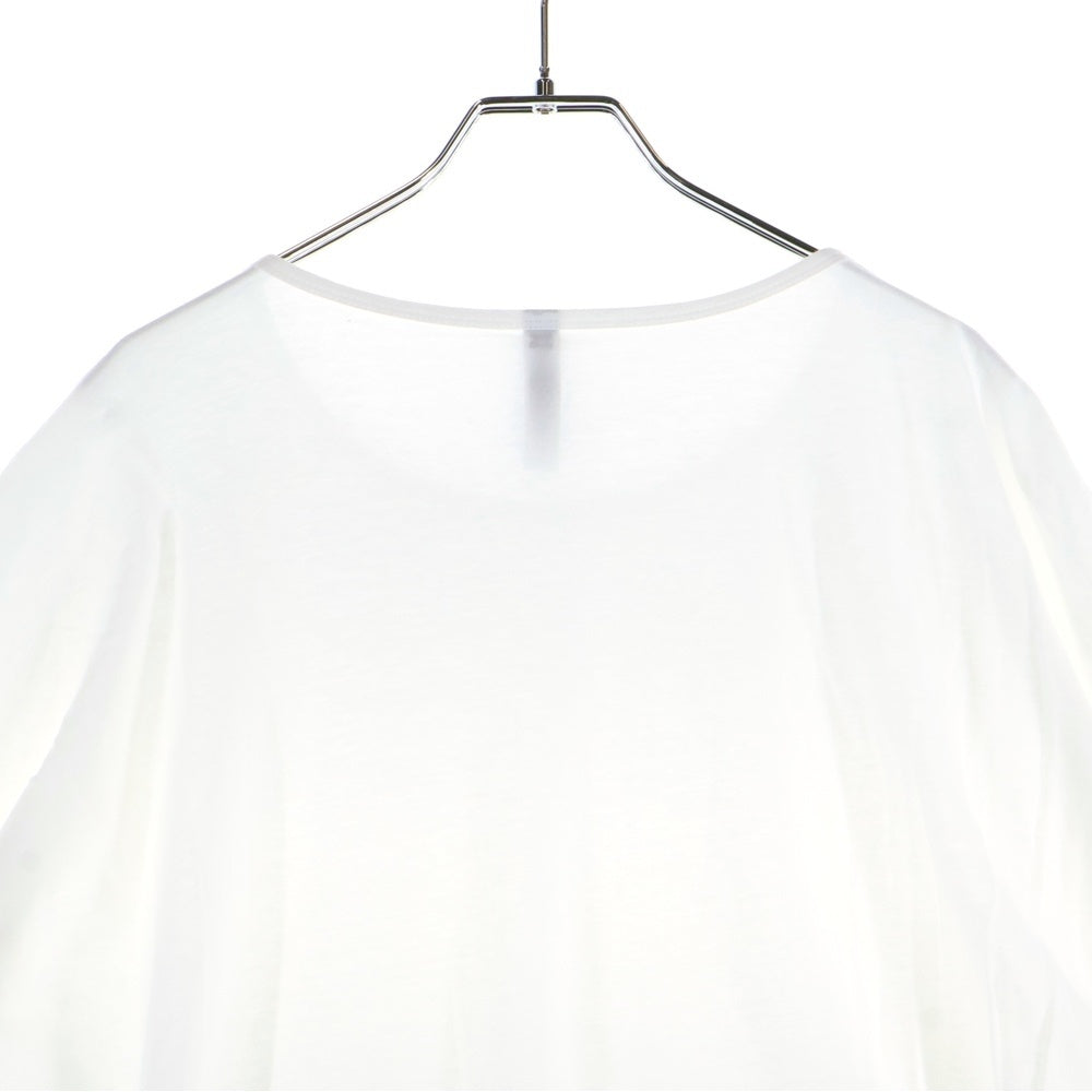 KAZUYUKI KUMAGAI ATTACHMENT(カズユキクマガイ アタッチメント) フレスカ 天竺 クルーネックドルマン S/S 半袖Tシャツ カットソー ホワイト KJ01-011