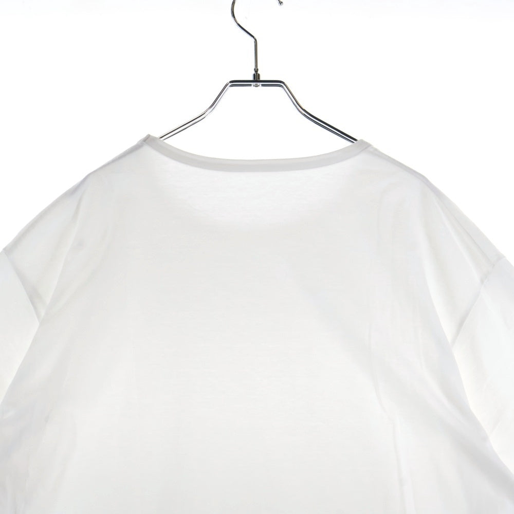 Ground Y(グラウンドワイ) 20SS ラウンドショートスリーブ 半袖Tシャツカットソー ホワイト GN-T11-040