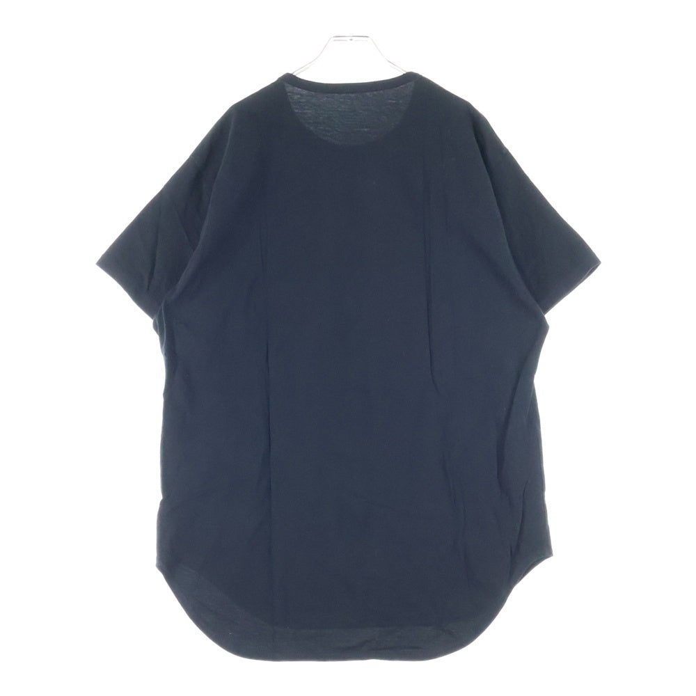 Ground Y(グラウンドワイ) 20SS クルーネック 半袖Tシャツカットソー ブラック GN-T11-040