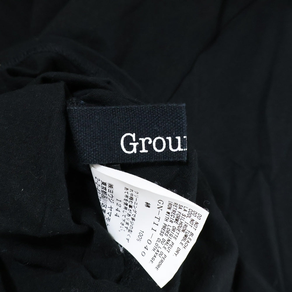 Ground Y(グラウンドワイ) 20SS クルーネック 半袖Tシャツカットソー ブラック GN-T11-040