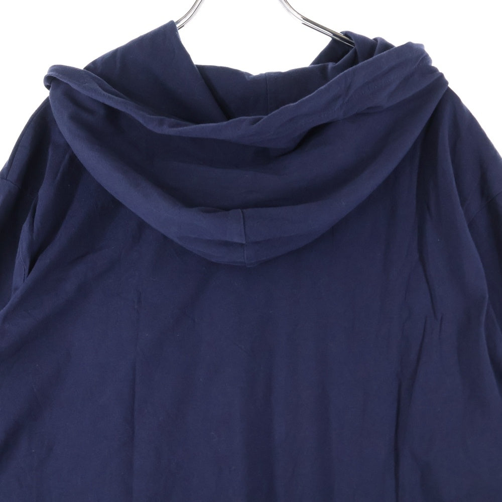 POLO RALPH LAUREN(ポロラルフローレン) ロゴ刺繍 フード付き ロングスリーブ長袖Tシャツカットソー ネイビー 0200016546