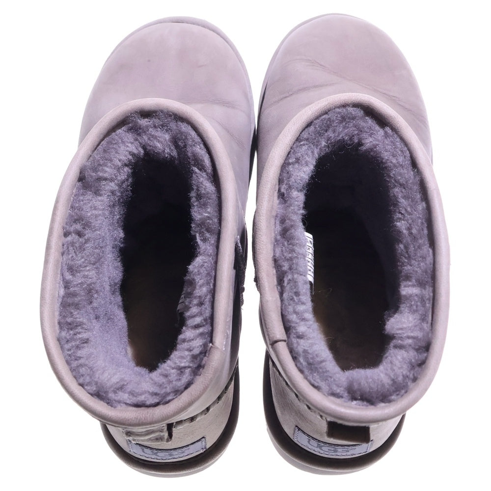 UGG(アグ) CLASSIC MINI DECO 裏地ボア クラシック ミニ デコ ムートン ショート ブーツ グレー 1009687