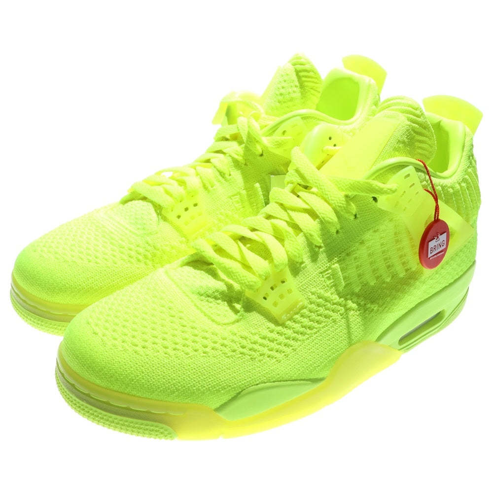NIKE(ナイキ) AIR JORDAN 4 RETRO FLYKNIT エアジョーダン4 レトロ フライニット ボルト ハイカットスニーカー イエロー US10/28cm AQ3559-700