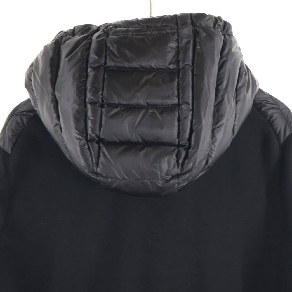 MONCLER(モンクレール) 19SS ニット切り替え ジップアップ フーディダウンブルゾン ブラック