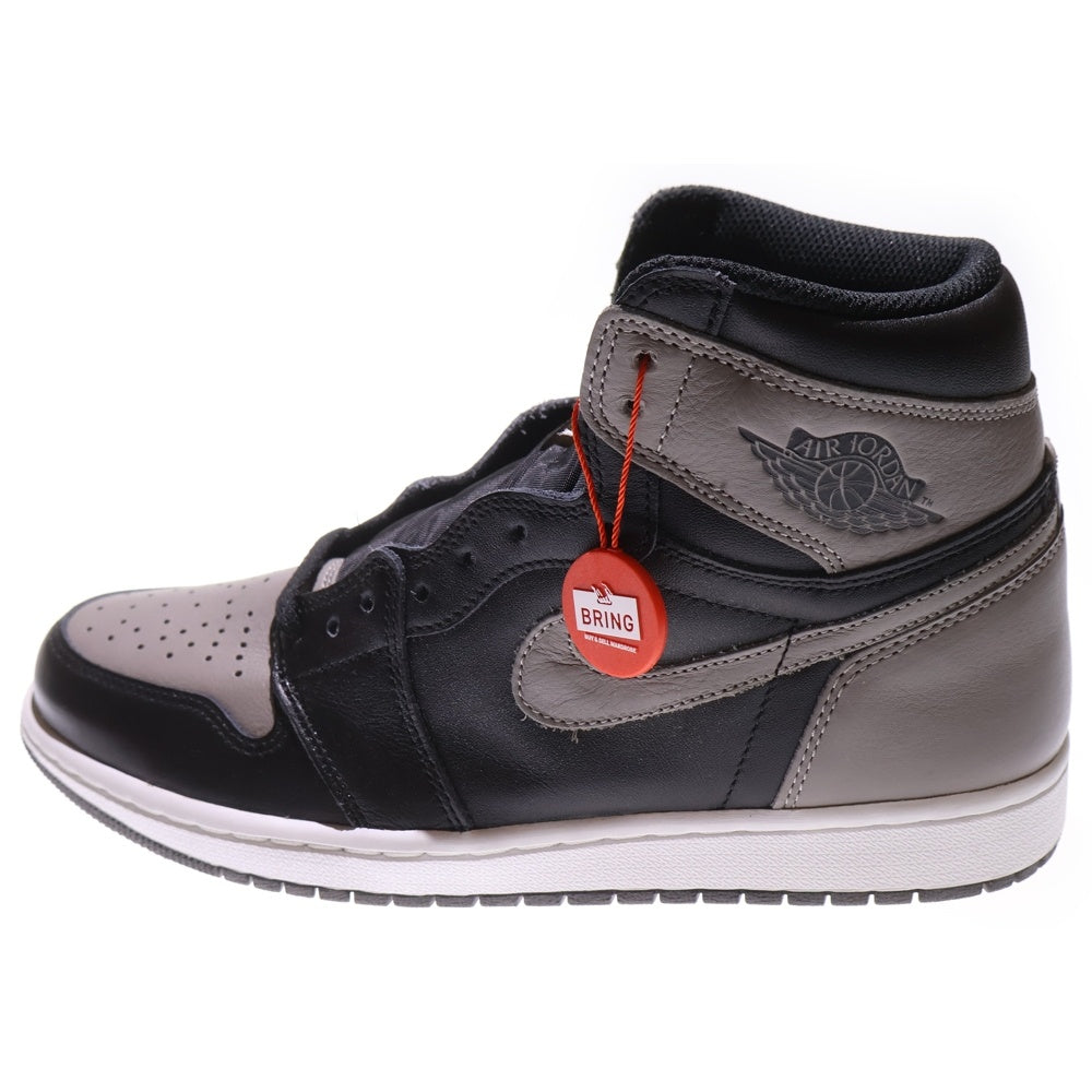 NIKE(ナイキ) AIR JORDAN 1 RETRO HIGH OG SHADOW エアジョーダン1 シャドウ レトロ ハイカットスニーカー グレー/ブラック US10/28cm 555088-013