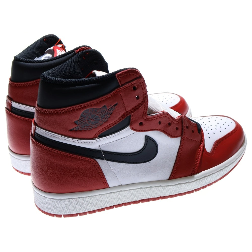 NIKE(ナイキ) 【観賞用 2015年製】AIR JORDAN 1 RETRO HIGH CHICAGO エアジョーダン1 シカゴ ハイスニーカー レッド/ホワイト US9/27cm 555088-101