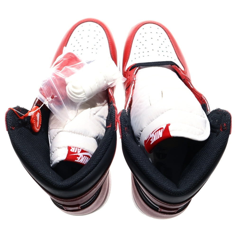 NIKE(ナイキ) 【観賞用 2015年製】AIR JORDAN 1 RETRO HIGH CHICAGO エアジョーダン1 シカゴ ハイスニーカー レッド/ホワイト US9/27cm 555088-101