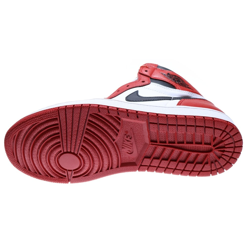 NIKE(ナイキ) 【観賞用 2015年製】AIR JORDAN 1 RETRO HIGH CHICAGO エアジョーダン1 シカゴ ハイスニーカー レッド/ホワイト US9/27cm 555088-101