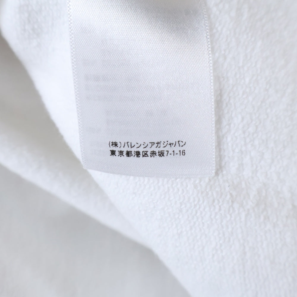 BALENCIAGA(バレンシアガ) 22SS PARIS刺繍 スウェット プルオーバー パーカー ホワイト 674986