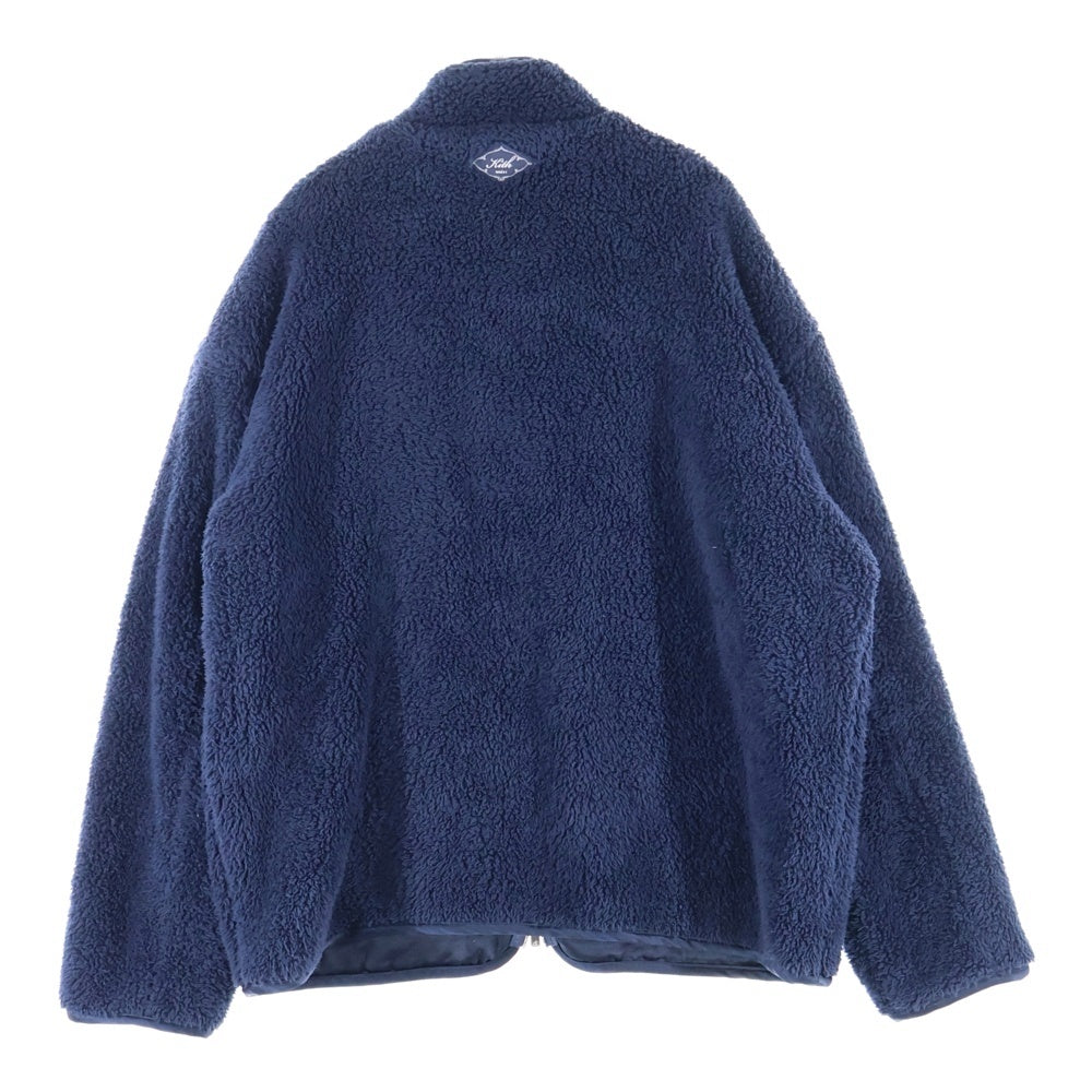 KITH(キス) フリース ボア ジップアップジャケット ネイビー 24-020
