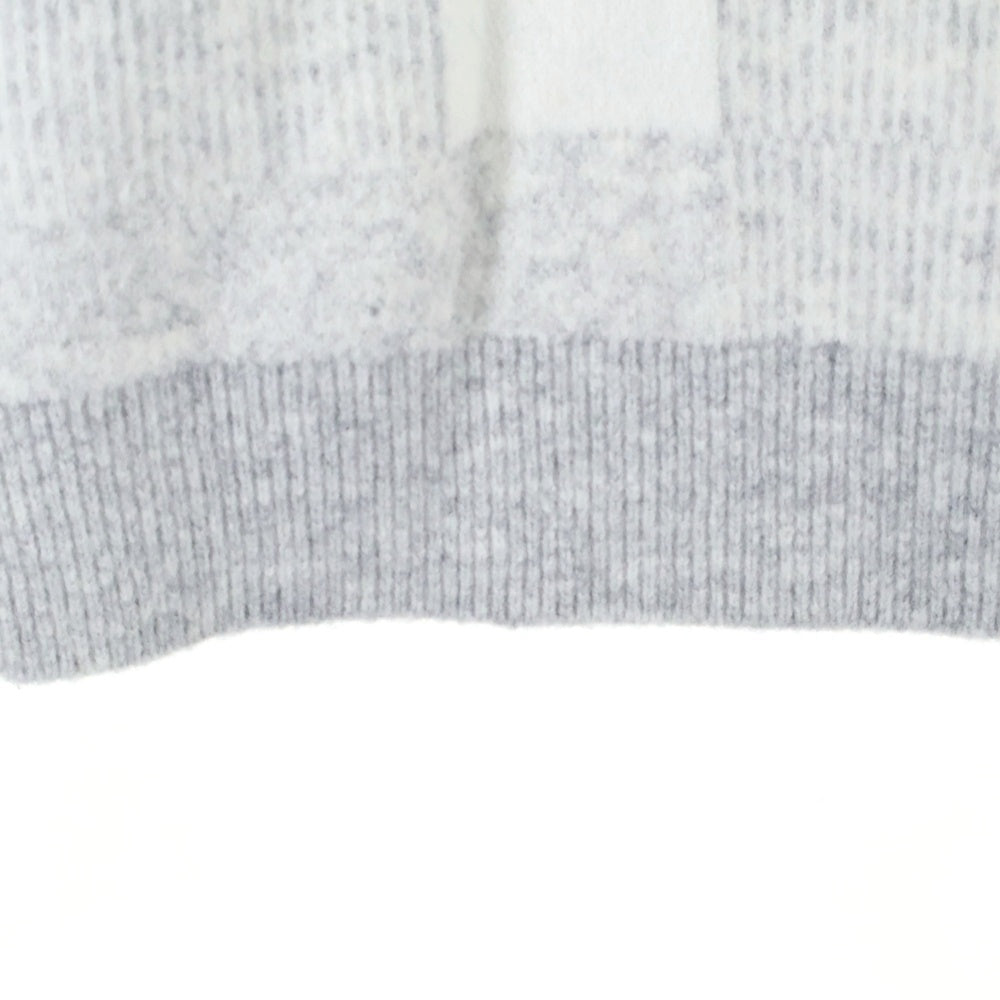 KITH(キス) ロゴ刺繍 ウールニットセーター グレー 24-080-060-0003-4-0