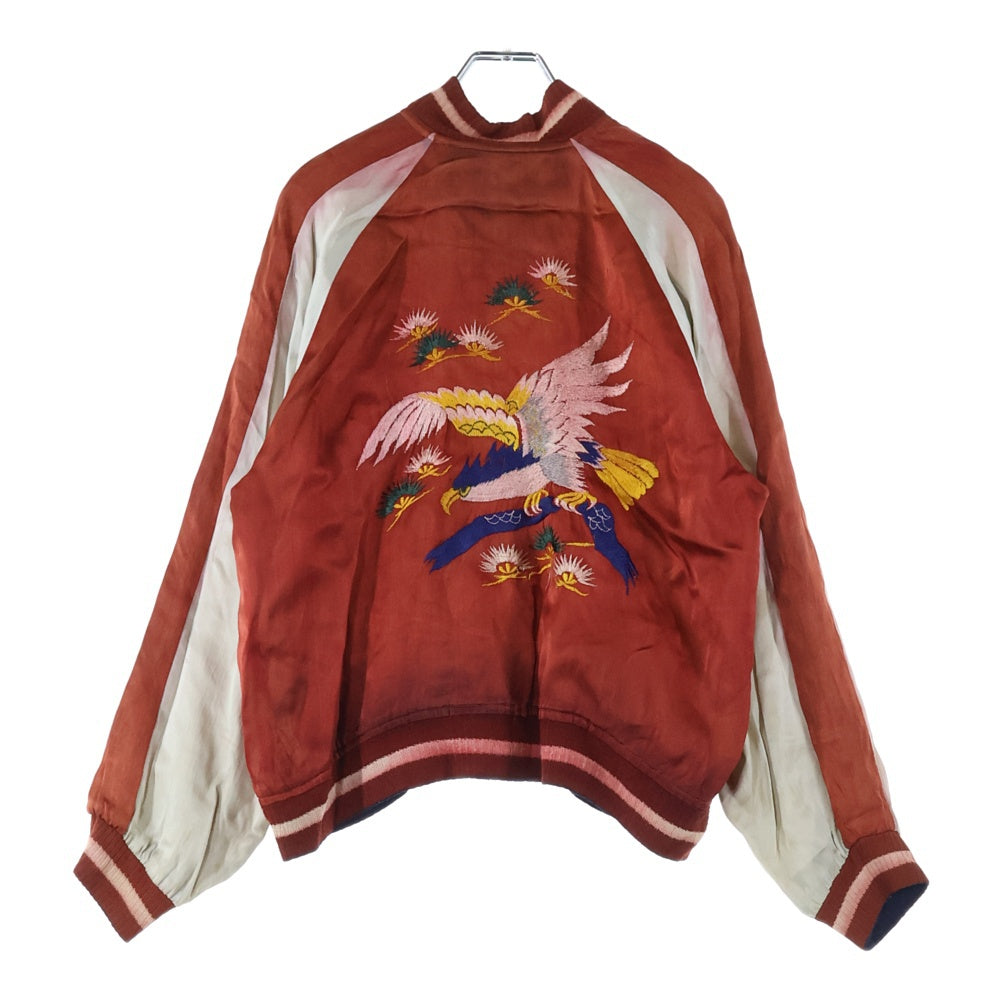 VINTAGE(ヴィンテージ) 50S 虎 竜 鷹 リバーシブル スーベニアジャケット ブルー/レッド