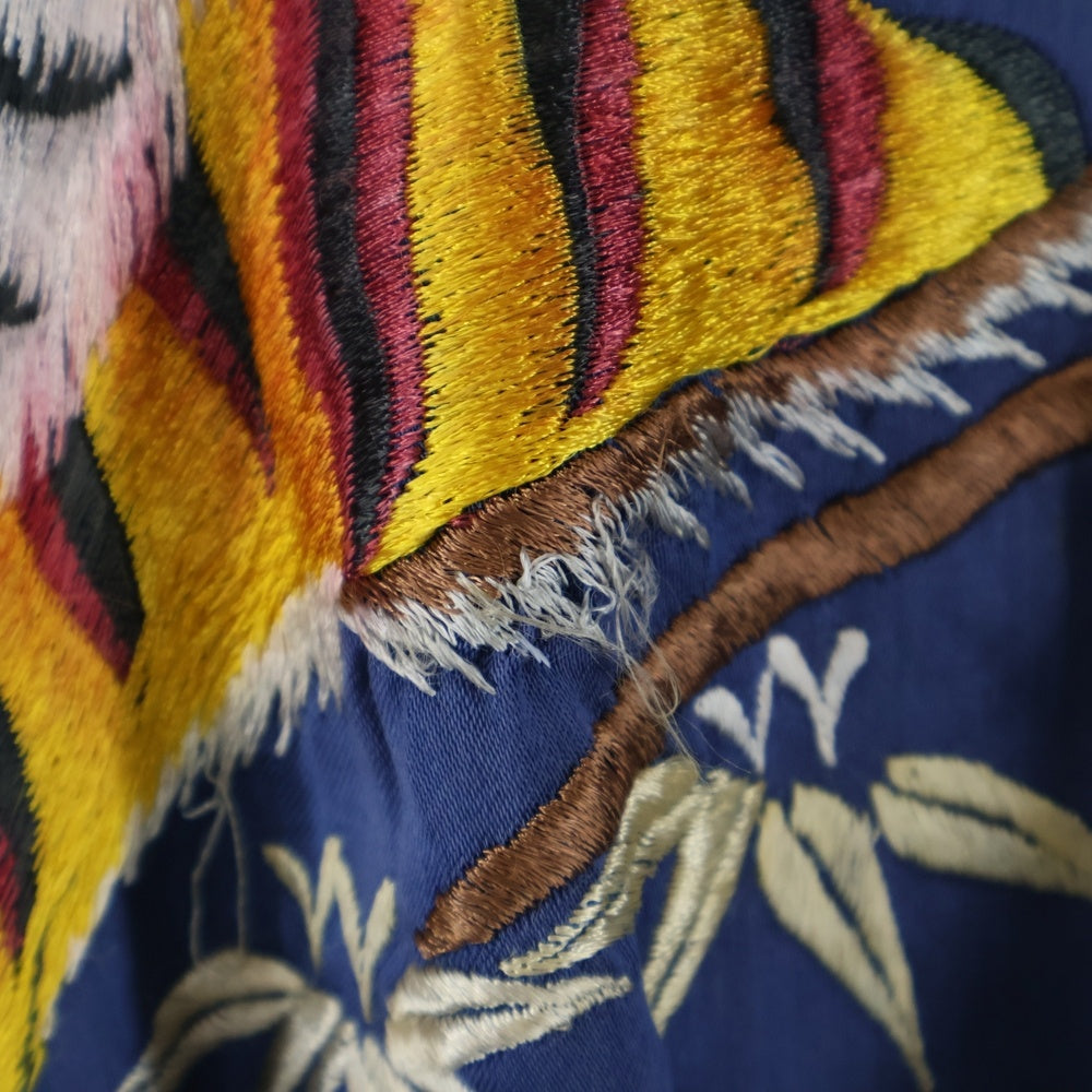 VINTAGE(ヴィンテージ) 50S 虎 竜 鷹 リバーシブル スーベニアジャケット ブルー/レッド