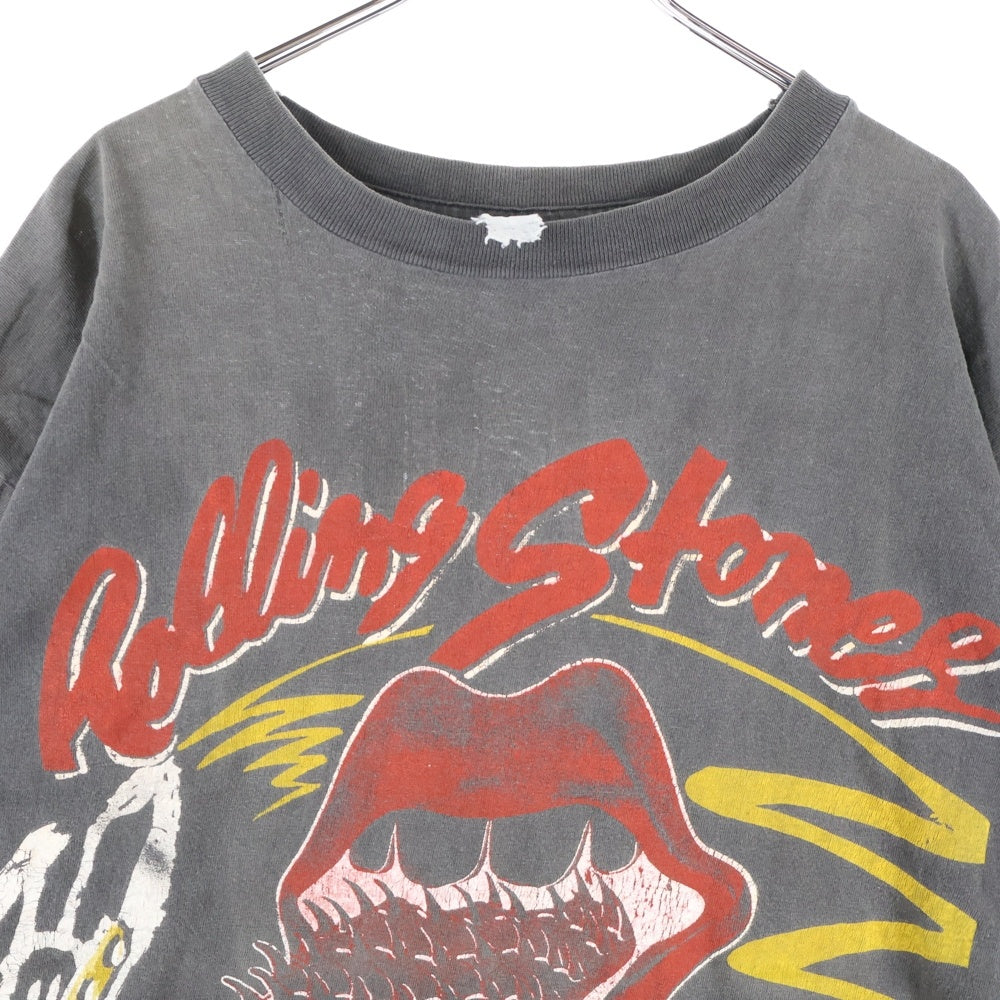 VINTAGE(ヴィンテージ) 90S THE ROLLING STONES VOODOO LOUNGE WORLD TOUR 94 ザローリングストーンズ ブードゥーラウンジ クルーネック半袖Tシャツ カットソー チャコールグレー