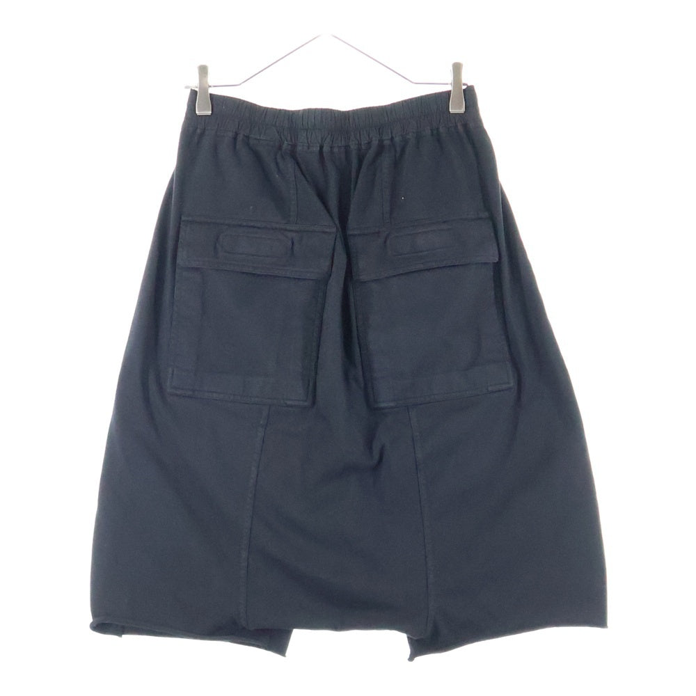 DRKSHDW(ダークシャドウ) 25SS ドローストリング サルエル ショート ハーフパンツ ショーツ ブラック DU01E3380-RIGP