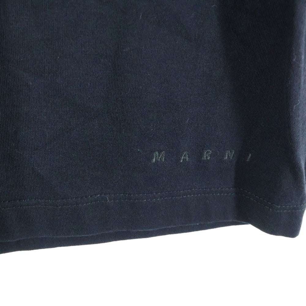 MARNI(マルニ) スリーブシャツ切替 クルーネック半袖Tシャツ カットソー HUMU0223QS