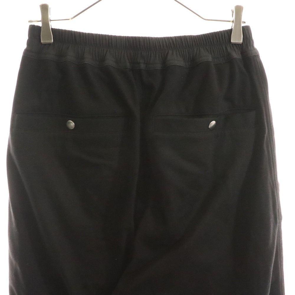 Rick Owens(リックオウエンス) TECUATL TRACK PANT リブジップ ドローコード スウェット ジョガーパンツ ブラック RU02D6370-BA