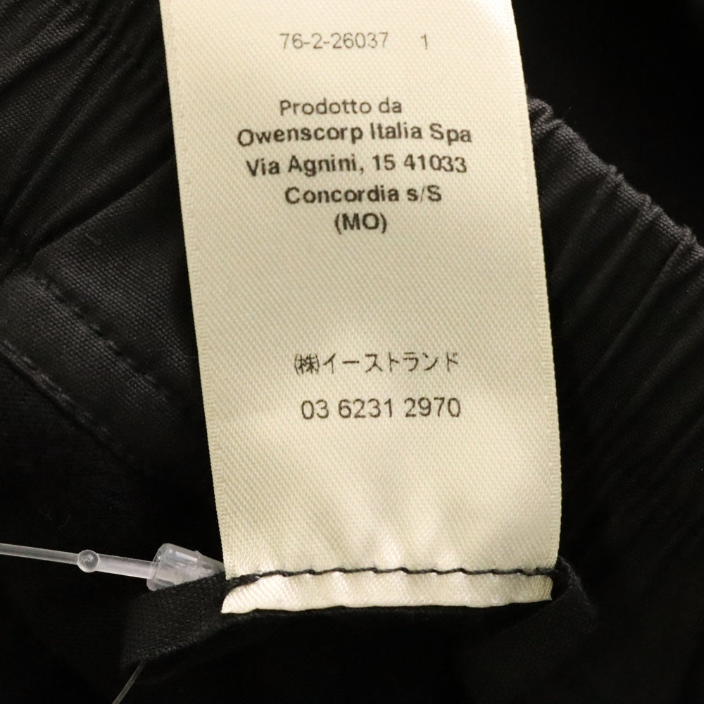 Rick Owens(リックオウエンス) TECUATL TRACK PANT リブジップ ドローコード スウェット ジョガーパンツ ブラック RU02D6370-BA