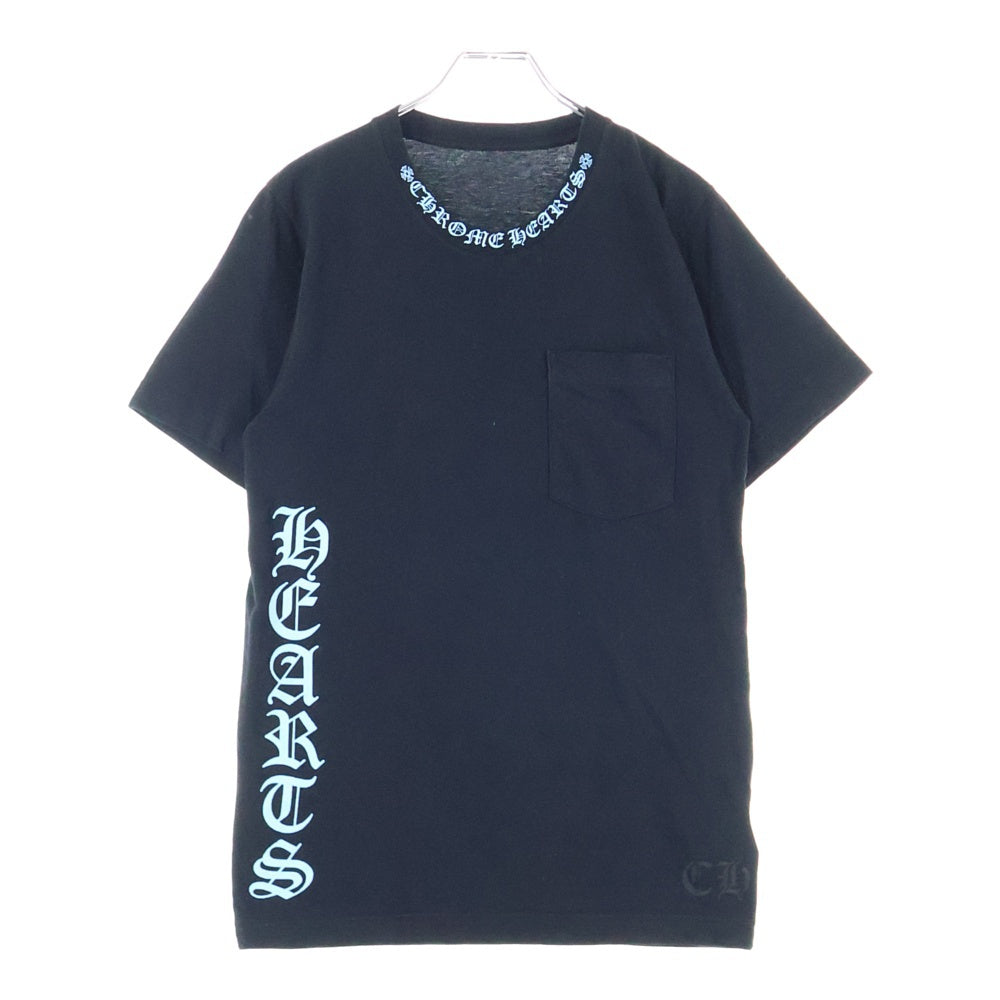 CHROME HEARTS(クロムハーツ) Neck Logo Tee ネックロゴ 半袖Tシャツ ブラック