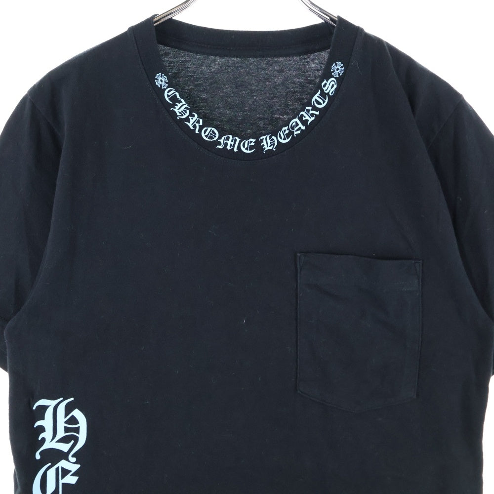 CHROME HEARTS(クロムハーツ) Neck Logo Tee ネックロゴ 半袖Tシャツ ブラック